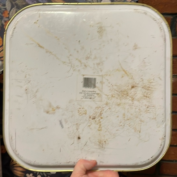 Vintage Tin Floral Serving Tray - Picture 3 of 4